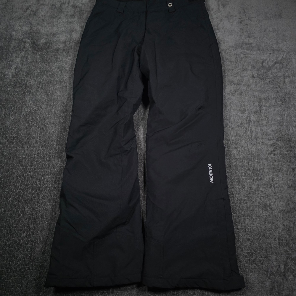Karbon Snow Pants Womens 8 Black Insulated Ski Winter K7659